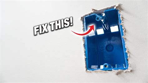 fixing threads in junction box|electrical outlet box repair.